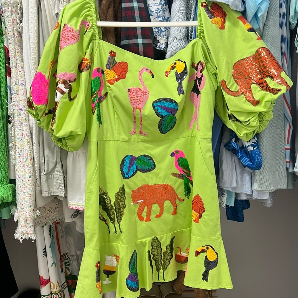 Queen of Sparkles Tropical Dress